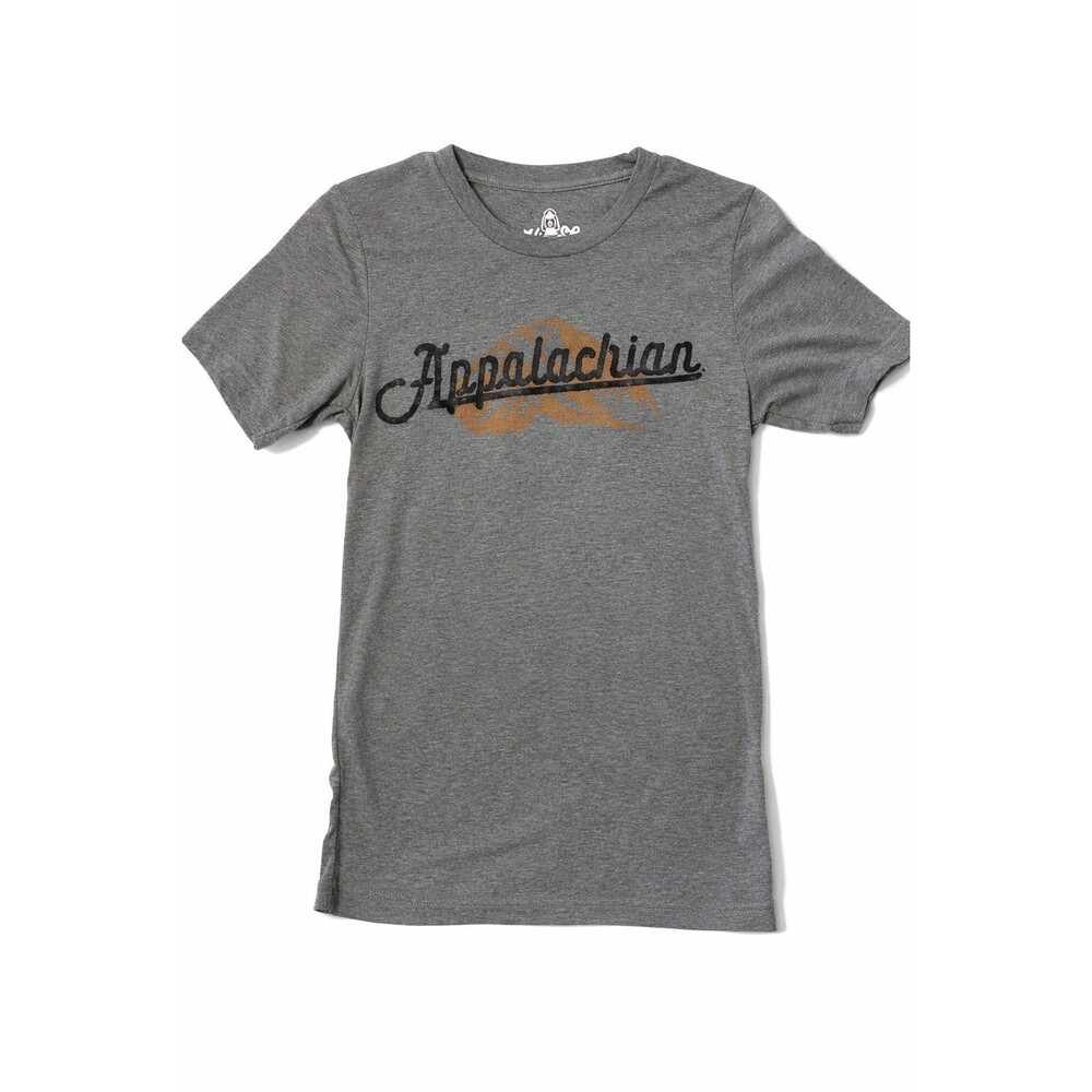 Appalachian Graphic T-Shirt Kin Ship Goods Gray XS Retro Mountain Tee